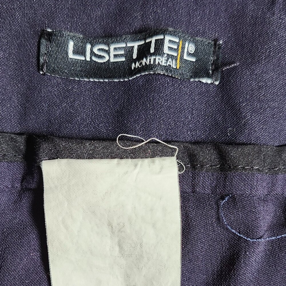 Lisettel Dress Pants Color Blue Pull-On Size 32x28 Lisette L Montreal